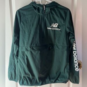 New Balance Forest Green Half-Zip Hoodie